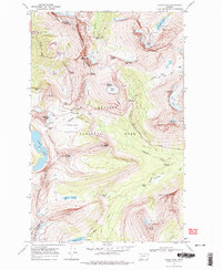 Logan Pass 1968 topographic map thumbnail