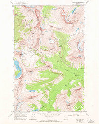 Logan Pass 1968 topographic map thumbnail