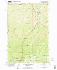 Lolo Hot Springs 1964 topographic map thumbnail