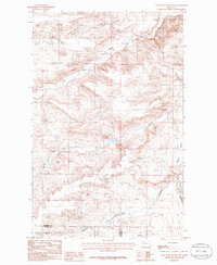 Lone Man Coulee East 1985 topographic map thumbnail
