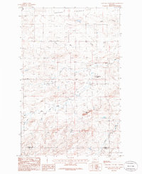 Lone Man Coulee West 1985 topographic map thumbnail