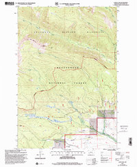 Long Peak 1997 topographic map thumbnail