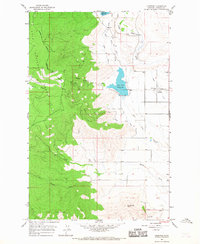 Lonepine 1964 topographic map thumbnail
