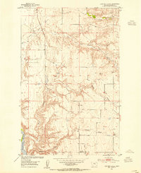 Lonetree Coulee 1953 topographic map thumbnail
