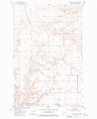Lonetree Coulee 1953 topographic map thumbnail