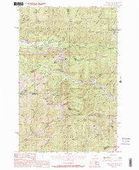 Lookout Pass 1988 topographic map thumbnail
