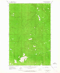 Lost Creek Divide 1962 topographic map thumbnail