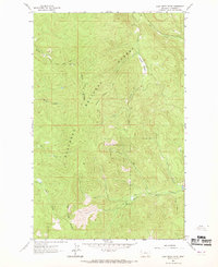 Lost Creek Divide 1962 topographic map thumbnail