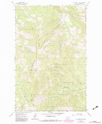 Lost Creek Divide 1962 topographic map thumbnail