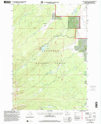 Lower Miner Lakes 1997 topographic map thumbnail