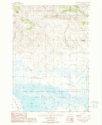 Lower Red Rock Lake 1988 topographic map thumbnail