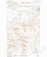 Malta West 1968 topographic map thumbnail
