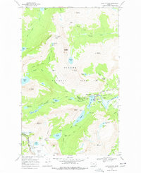 Many Glacier 1968 topographic map thumbnail