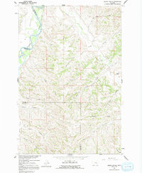 Marsh Coulee 1960 topographic map thumbnail
