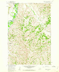 Marsh Coulee 1960 topographic map thumbnail