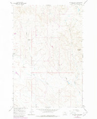Mc Ginnis Butte 1965 topographic map thumbnail