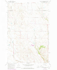 Mc Ginnis Butte SE 1965 topographic map thumbnail