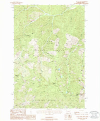 McGee Peak 1988 topographic map thumbnail