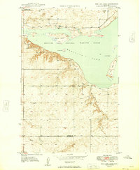 Medicine Lake 1949 topographic map thumbnail