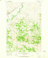 Melstone 1963 topographic map thumbnail