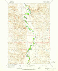 Melstone NE 1962 topographic map thumbnail