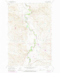 Melstone NE 1962 topographic map thumbnail