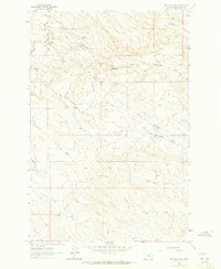 Melstone NW 1962 topographic map thumbnail