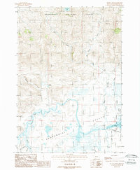 Metzel Creek 1988 topographic map thumbnail
