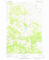Middle Creek Lake 1962 topographic map thumbnail