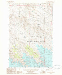 Middle Eighth Coulee 1985 topographic map thumbnail