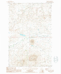 Miles Butte 1987 topographic map thumbnail