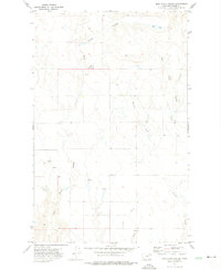 Milk River Coulee 1972 topographic map thumbnail
