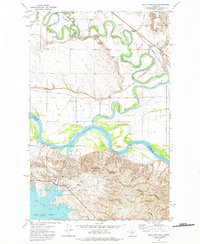 Milk River Hills 1972 topographic map thumbnail