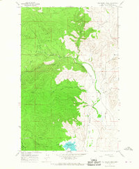 Mill Pocket Creek 1964 topographic map thumbnail