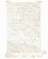 Miller Coulee East 1985 topographic map thumbnail