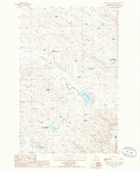 Miller Coulee West 1985 topographic map thumbnail