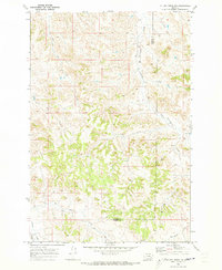 Miller Creek NW 1969 topographic map thumbnail