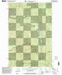 Miller Lake 1997 topographic map thumbnail