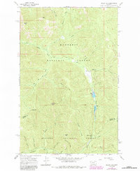 Miller Lake 1966 topographic map thumbnail