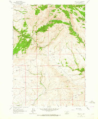 Mine Gulch 1961 topographic map thumbnail