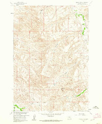 Mission Coulee 1960 topographic map thumbnail