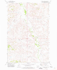 Mitchell Coulee 1971 topographic map thumbnail