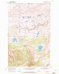 Mitten Lake 1968 topographic map thumbnail