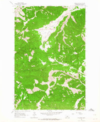 Mixes Baldy 1961 topographic map thumbnail