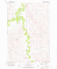 Monday Creek 1973 topographic map thumbnail