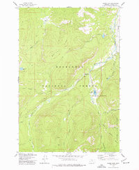 Moose Lake 1974 topographic map thumbnail