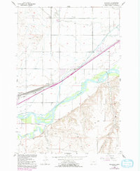 Mossmain 1956 topographic map thumbnail