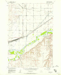 Mossmain 1956 topographic map thumbnail