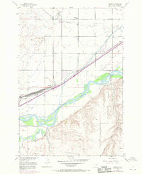 Mossmain 1956 topographic map thumbnail