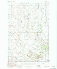 Mount Antelope 1983 topographic map thumbnail